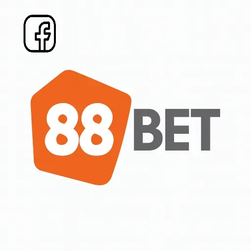 Imagem promovendo a página oficial da 88bet no Facebook